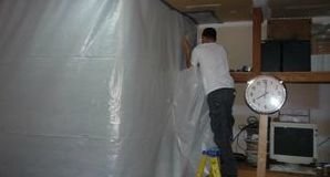 Sealing In Mold With A Vapor Barrier