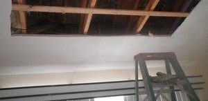 sewage back up and cleanup restoration ceiling damange milwaukee